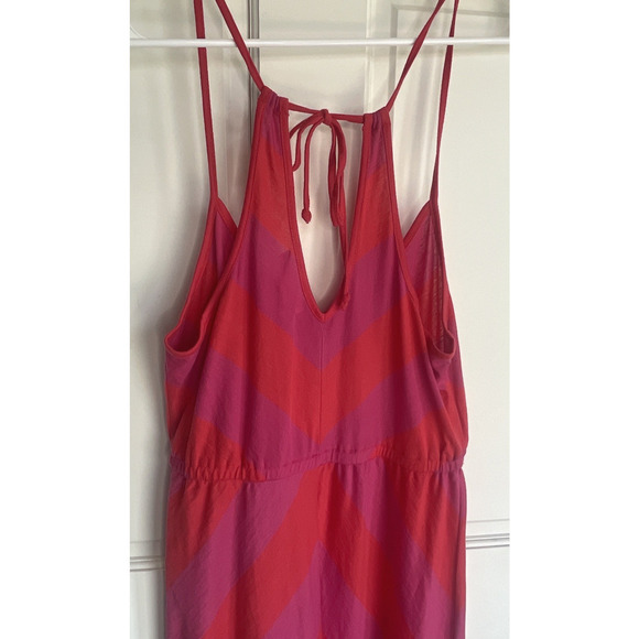 NEW American Eagle Fuchsia/Red Striped Maxi Dress Women’s Sz S Knit Boho Beach - Picture 8 of 13